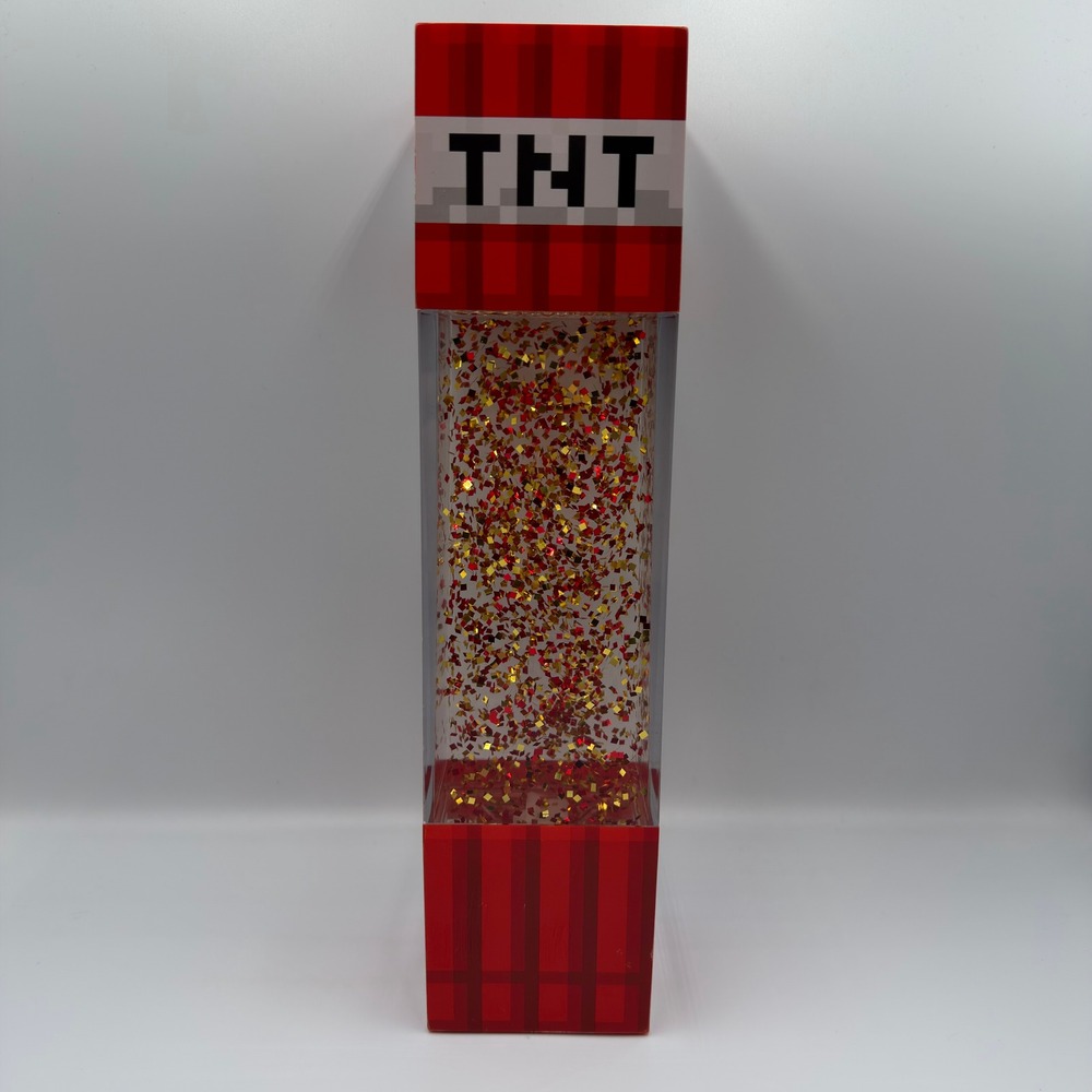 Minecraft TNT Glitter Motion‎ Light Mojang Red Gold Sparkle USB Lamp TESTED